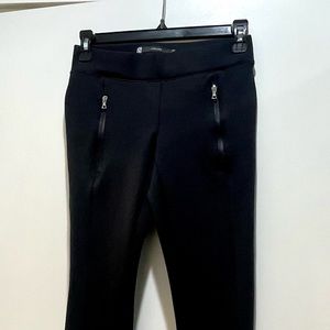 J Brand Black Dressy Leggings with Front & Back Zippers - XS
